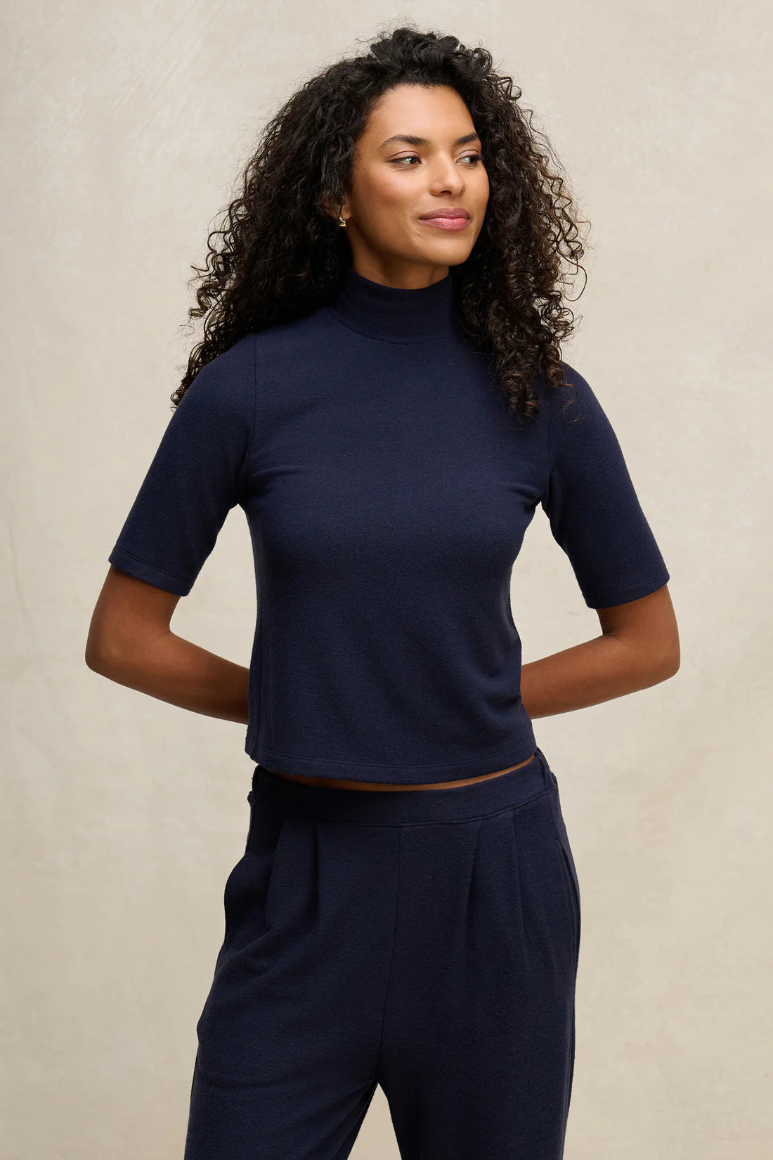 MALAYA TURTLENECK IN NAVY
