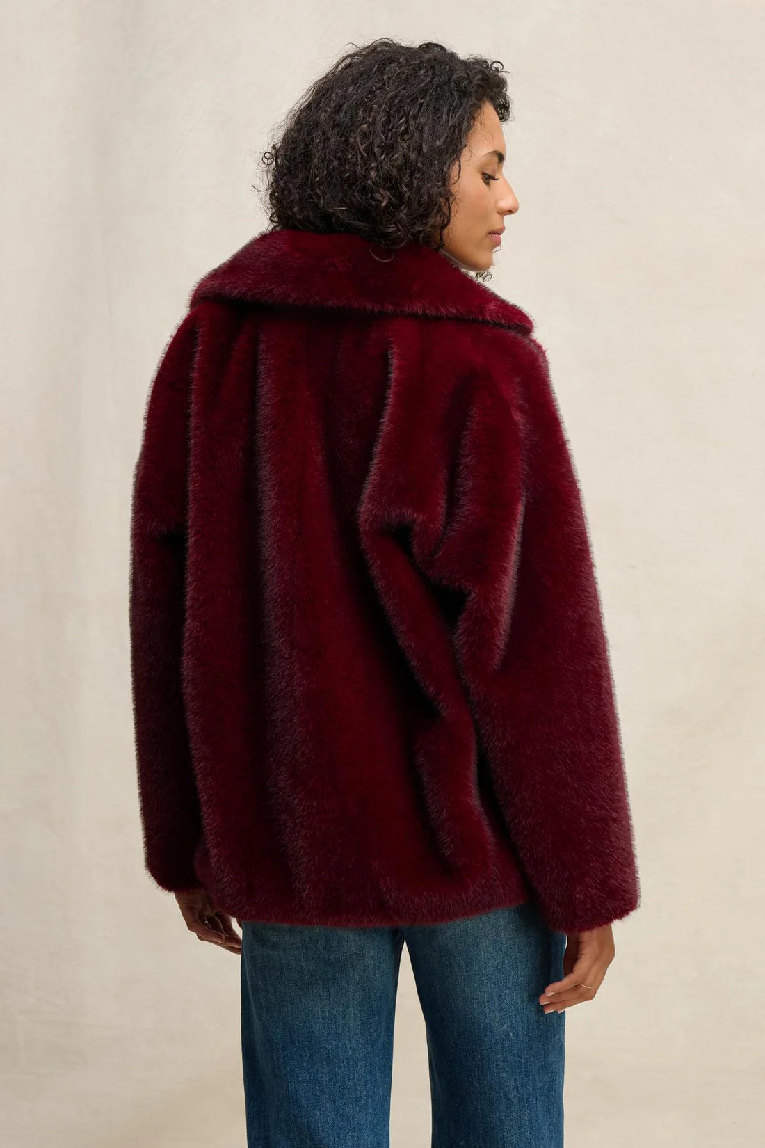 CAROLYN JACKET IN BURGUNDY