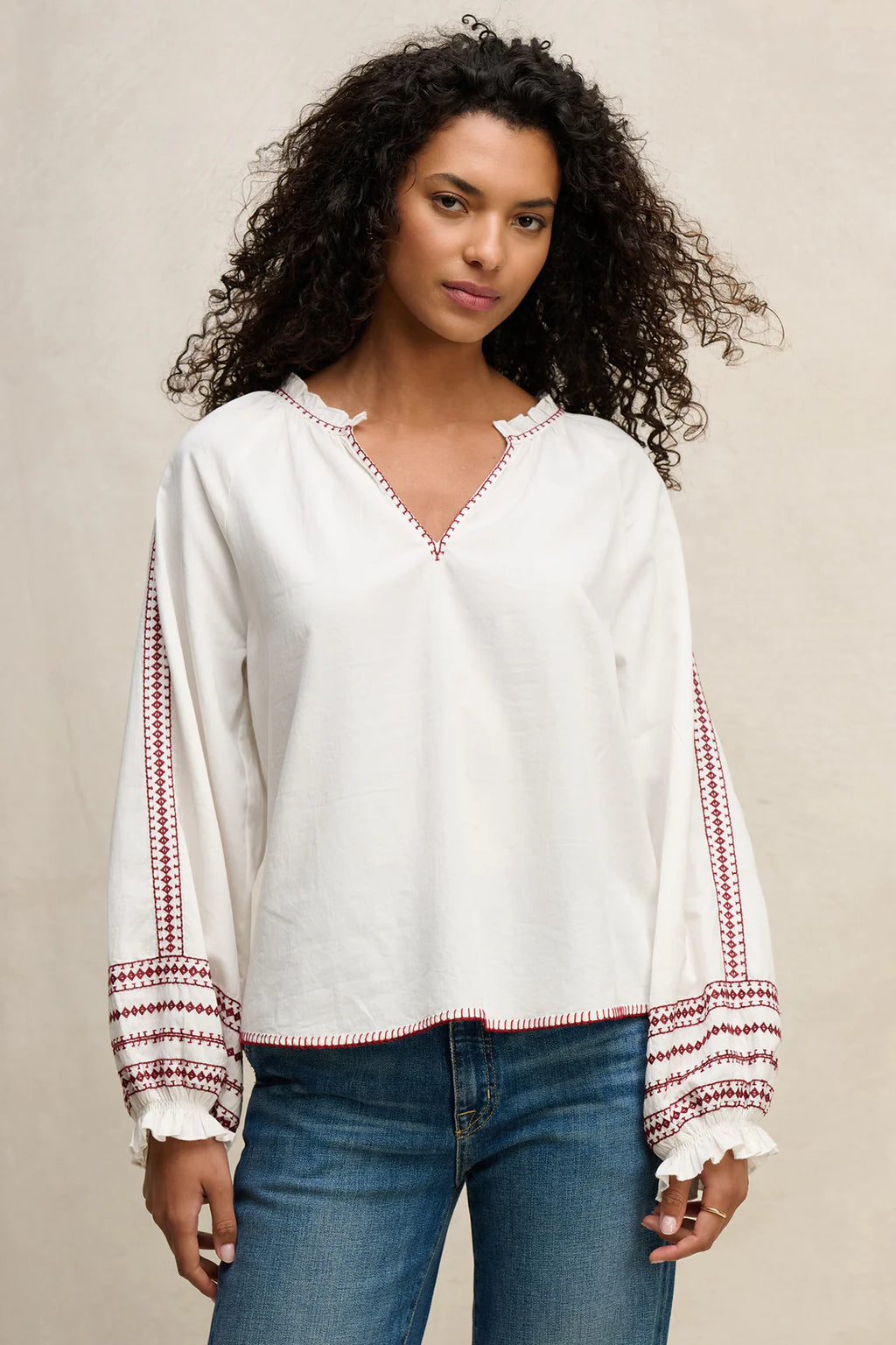 SCARLETT TOP IN CREAM